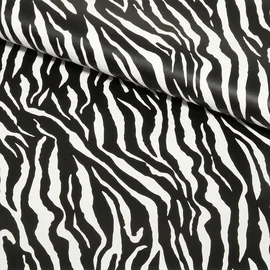 Kunstleder "Zebra" Black