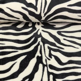 Kuschelfleece Doubleface Zebra