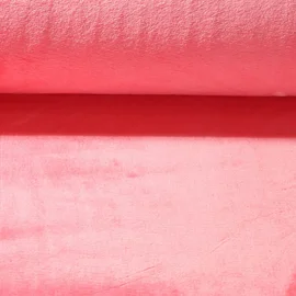 Kuschelfleece Uni Koralle