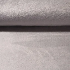 Kuschelfleece Uni Silbergrau