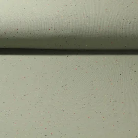 Kuschelsweat Konfetti Pünktchen Darkmint