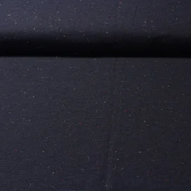 Kuschelsweat Konfetti Pünktchen Navy