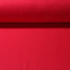 Kuschelsweat Konfetti Pünktchen Rot