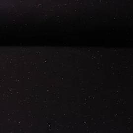 Kuschelsweat Konfetti Pünktchen Schwarz