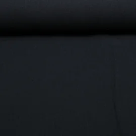Leichter Baumwoll-Musselin Extrabreit 280cm Uni Schwarz  