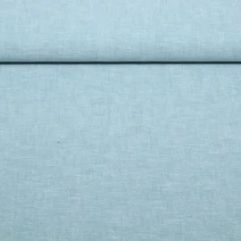 Leinen Cotton Uni Dunkelmint