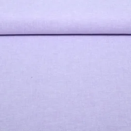 Leinen Cotton Uni Flieder