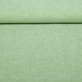 Leinen Cotton Uni Hellgrün