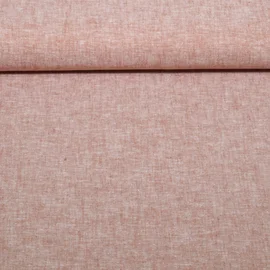 Leinen Cotton Uni Rose