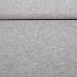 Leinen Cotton Uni Taupe