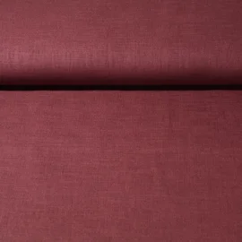 Leinenstoff "Lucy" Bordeaux