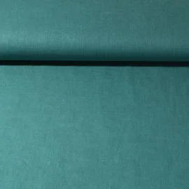 Leinenstoff "Lucy" Petrol Grün