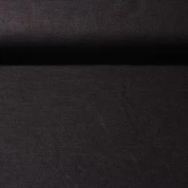 Leinenstoff "Lucy" Schwarz