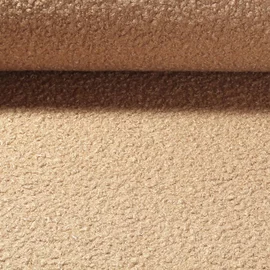 Mantelstoff Bouclé Uni Beige