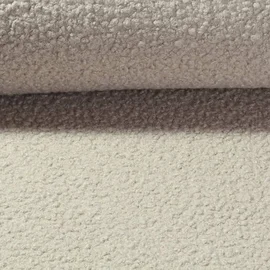 Mantelstoff Bouclé Uni Grau