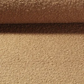 Mantelstoff Bouclé Uni Kamel