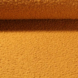 Mantelstoff Bouclé Uni Ocker