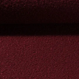 Mantelstoff Bouclé Uni Weinrot