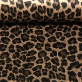 Mantelstoff Leo Nougat Braun