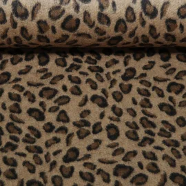 Mantelstoff Leo Toffee Braun