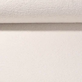 Mantelstoff Boucle Weiß