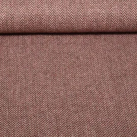 Mantelstoff Wolltweed Geometrisch Altrosa Melange