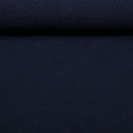 Merino Wollfleece Mulesingfrei Uni Marine Melange