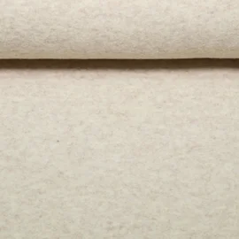 Merino Wollfleece Mulesingfrei Uni Sand Melange