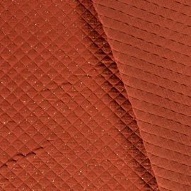 Musselin Stepper goldene Punkte Blutorange