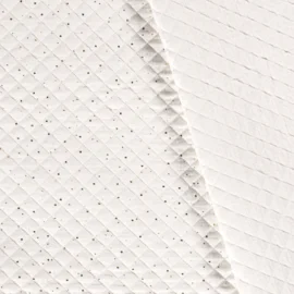 Musselin Stepper goldene Punkte Creme