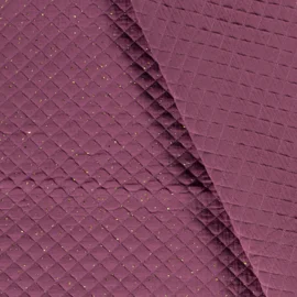 Musselin Stepper goldene Punkte Fuchsia