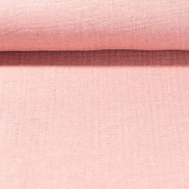 Musselin vierlagig Altrosa