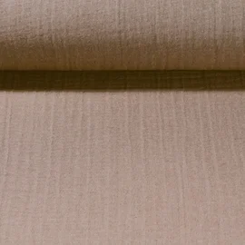 Musselin vierlagig Braun