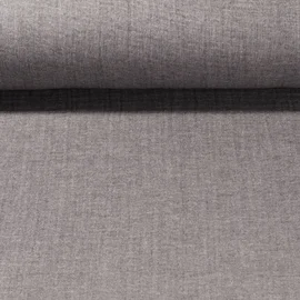 Musselin vierlagig Dunkelgrau