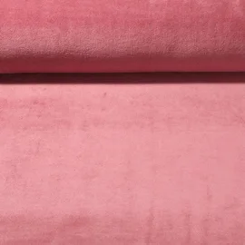 Nickistoff Velours Uni Altpink
