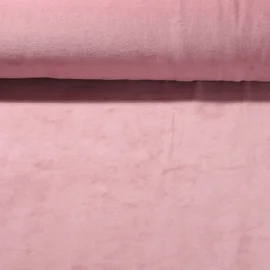 Nickistoff Velours Uni Altrosa