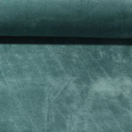 Nickistoff Velours Uni Mint