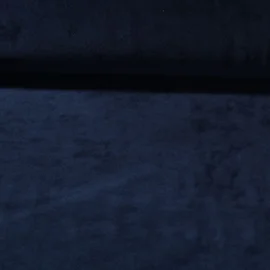 Nickistoff Velours Uni Navy