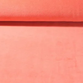 Nickistoff Velours Uni Pfirsich