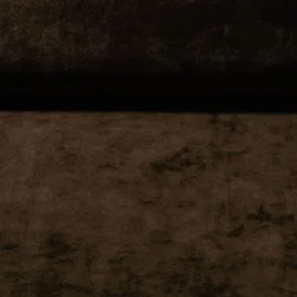 Nickistoff Velours Uni Schokobraun