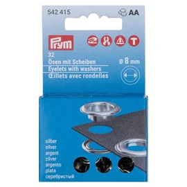 PRYM Nachfüllset Ösen mit Scheiben 8mm