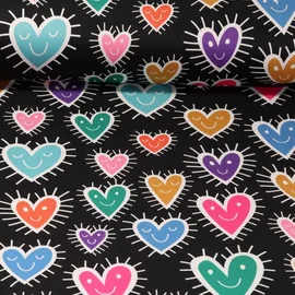 Perfomance Jersey "Smiling Hearts" Schwarz
