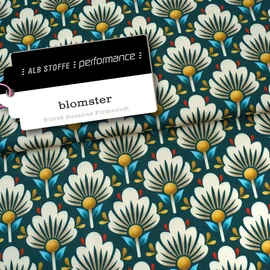 Performance Jersey "Blomster" Petrol