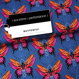 Performance Jersey "Butterfly" Blau