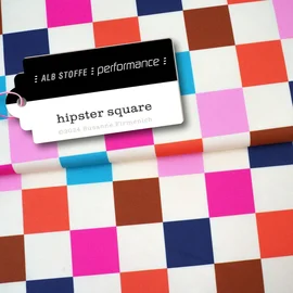 Performance Jersey "Hipster Square" Ecru
