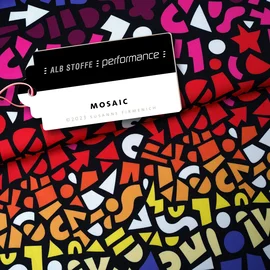 Performance Jersey "Mosaic" Schwarz Rot