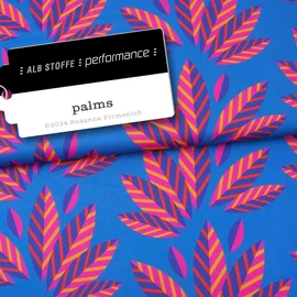 Performance Jersey "Palms" Blau