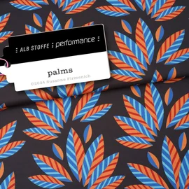 Performance Jersey "Palms" Schwarz