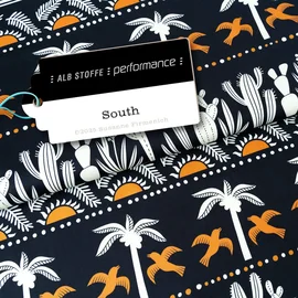 Performance Jersey "South" Schwarz