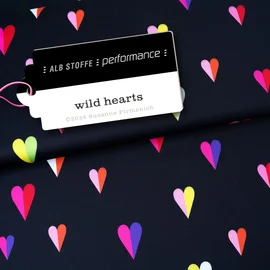 Performance Jersey "Wild Hearts" Schwarz